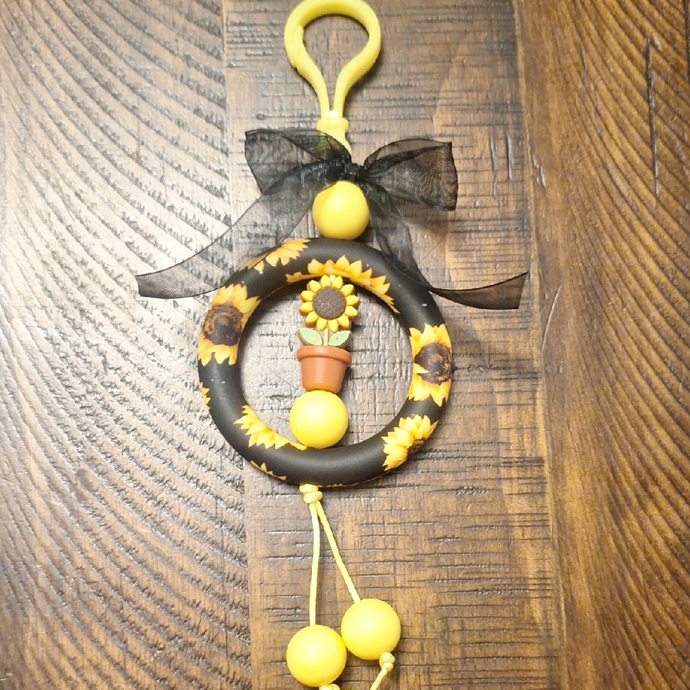 Sunflower Themed Charm Accessory